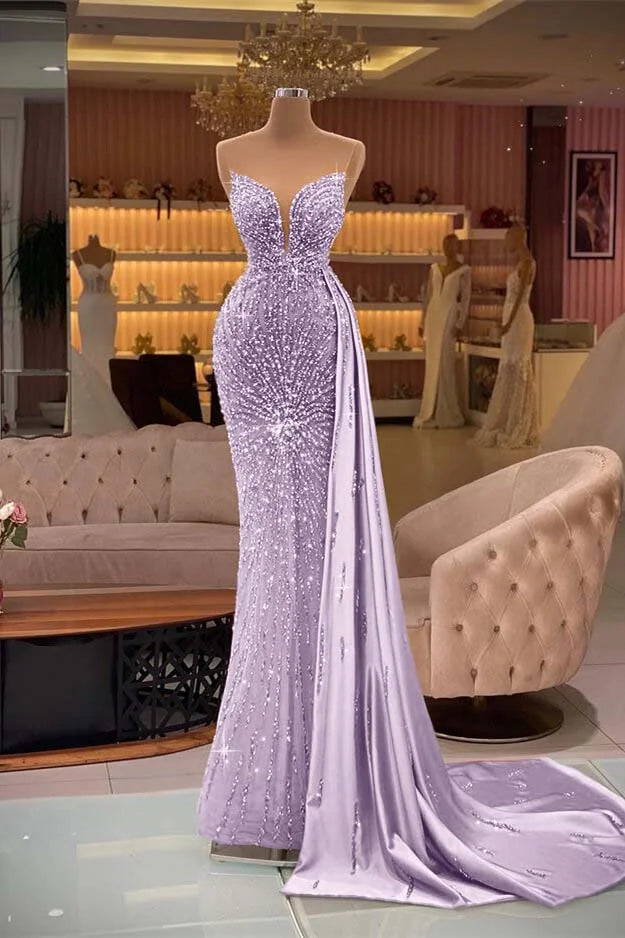 Stunning Gold Sweetheart Sleevelss Mermaid Beadings Evening Dress Ruffle With Rhinestone