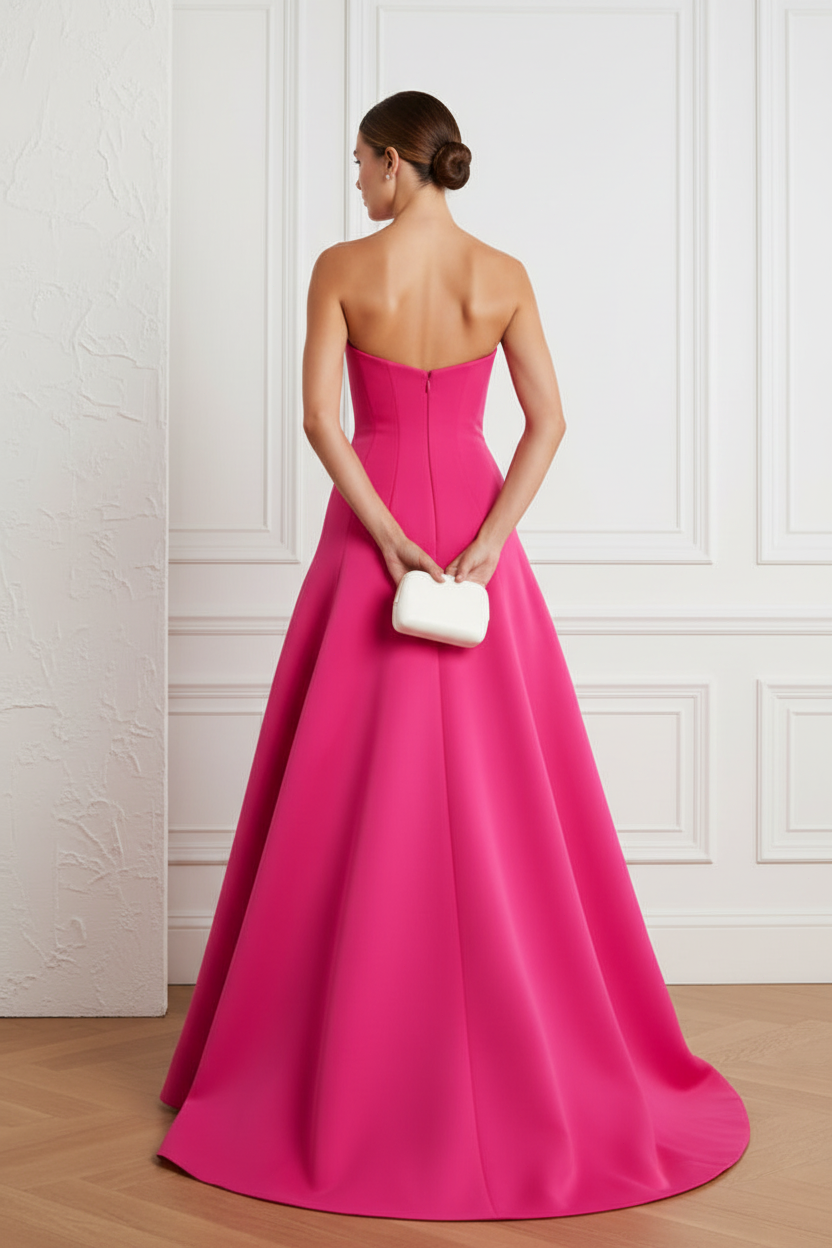 Mother of Bride Dress Strapless Ball Gown