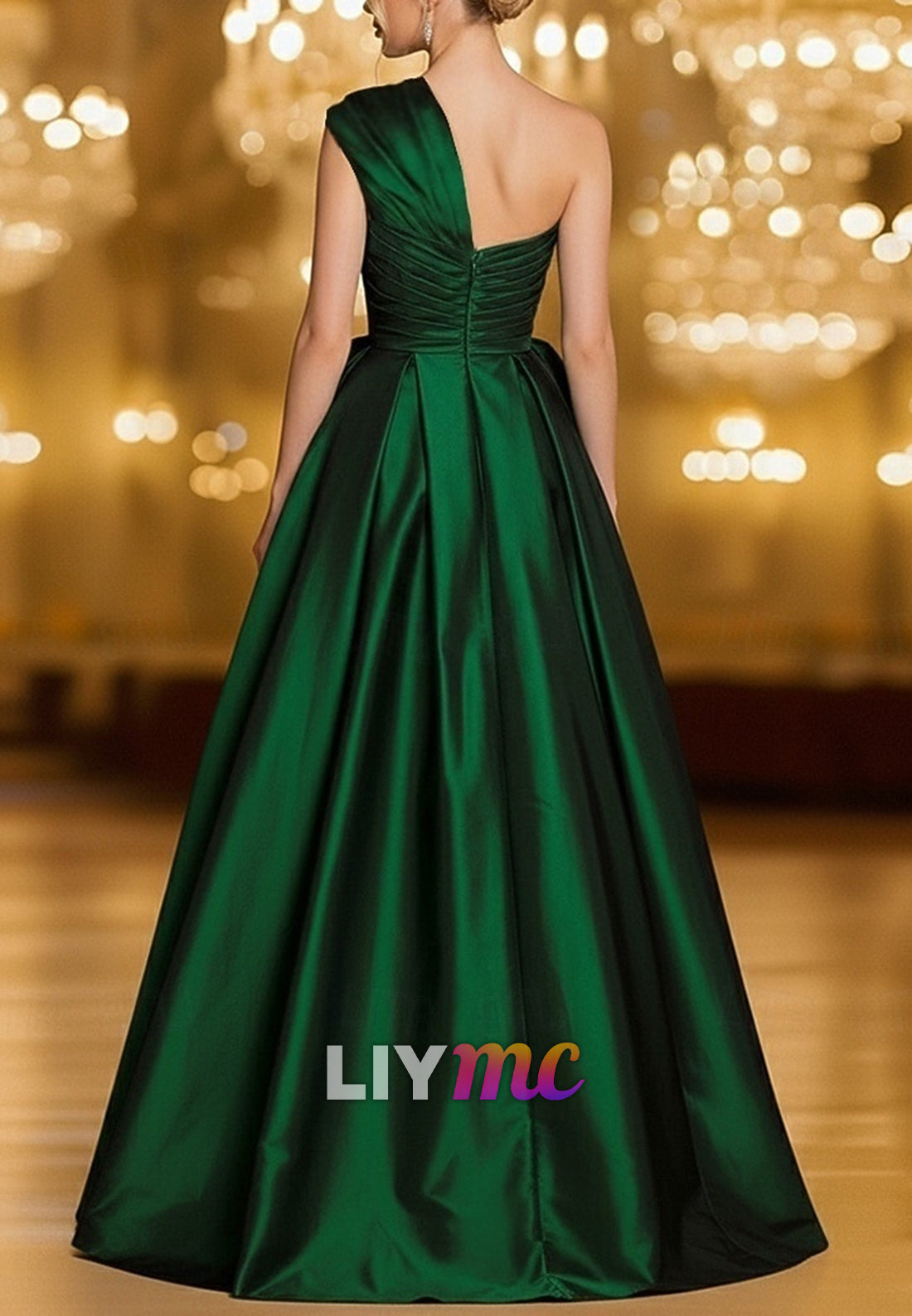A-Line Evening Gown Ball Gown Formal Dress Elegant Glittering Silky Sleeveless