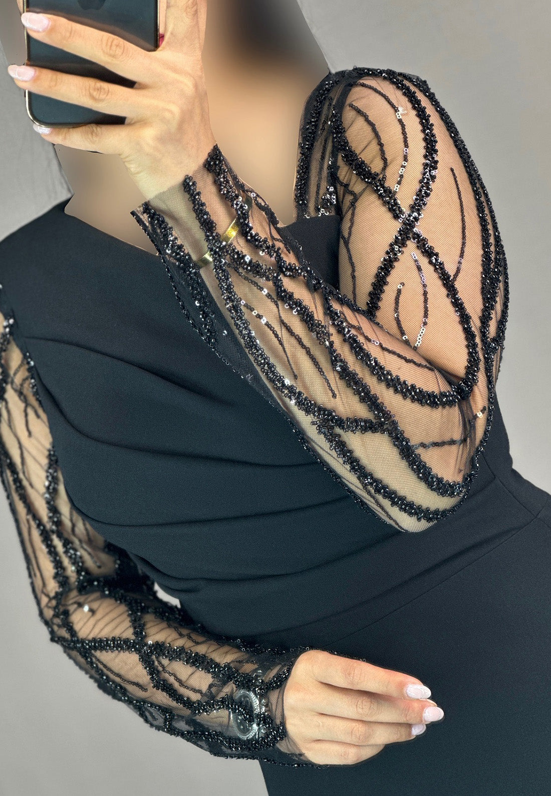 Asymmetrical Long Sleeves Sleek Mermaid Mother of Bride Dress