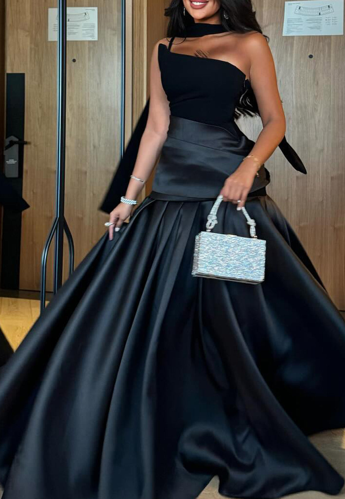 Asymmetrical Sleeveless Pleated Sleek A-Line Evening Dress