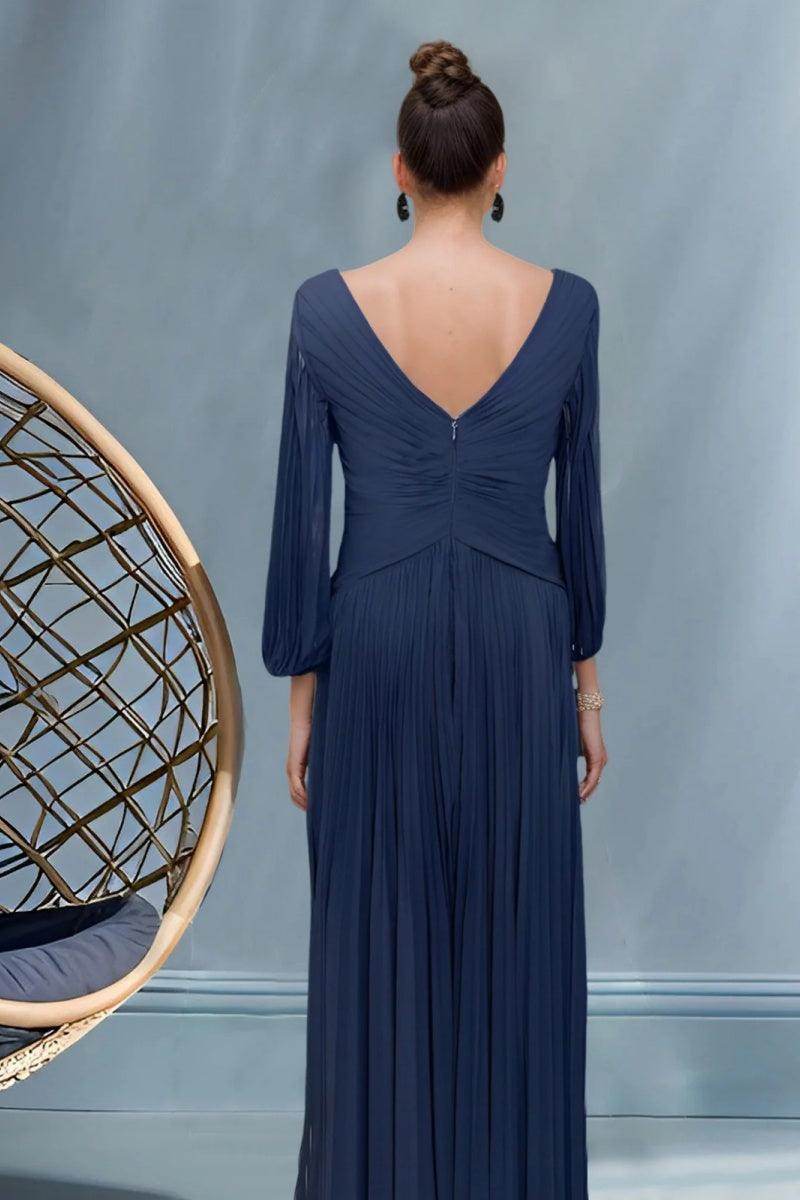 A Line V Neck Mother of the Bride Dresses with Ruched CM0367