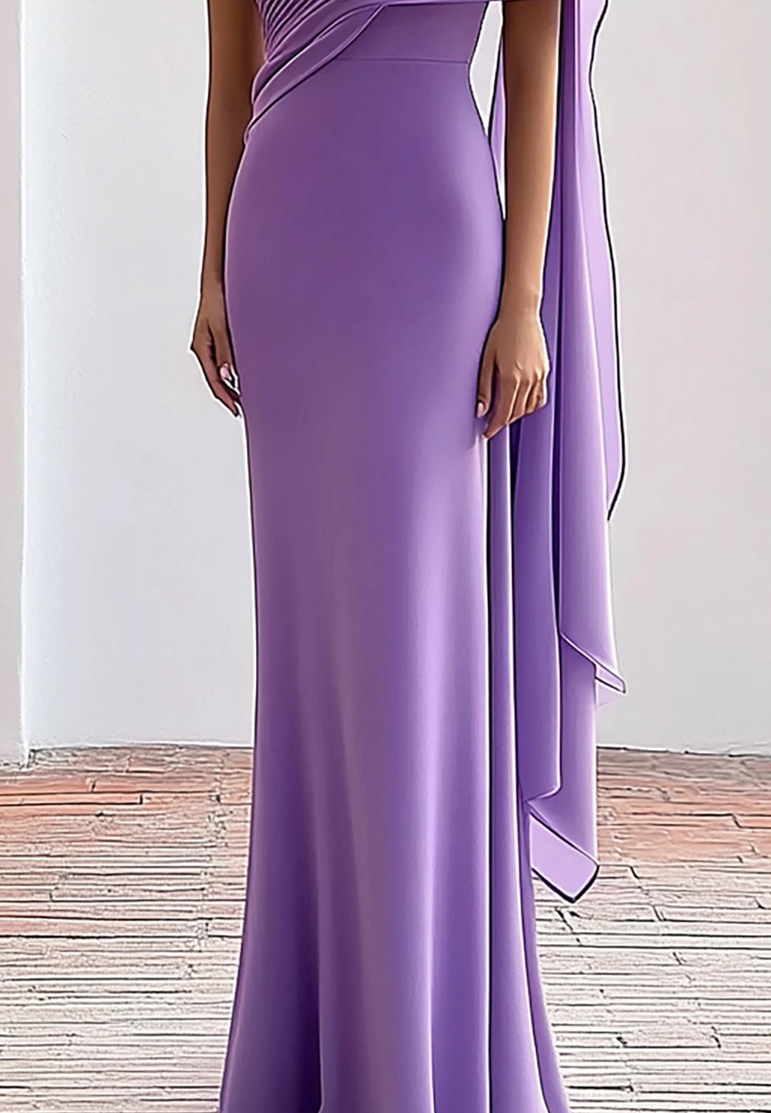 Formal Work Party Boat Neck Royal Blue Sleeveless Belted Slit Midi Dress