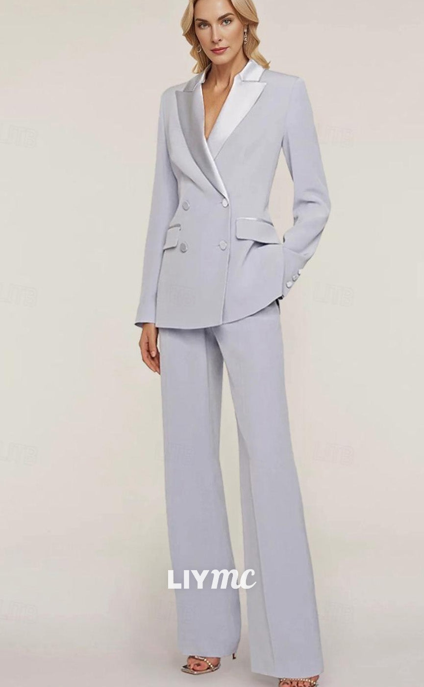 M1010 - Jumpsuit Pantsuit Mother of the Bride Dress Long Sleeve