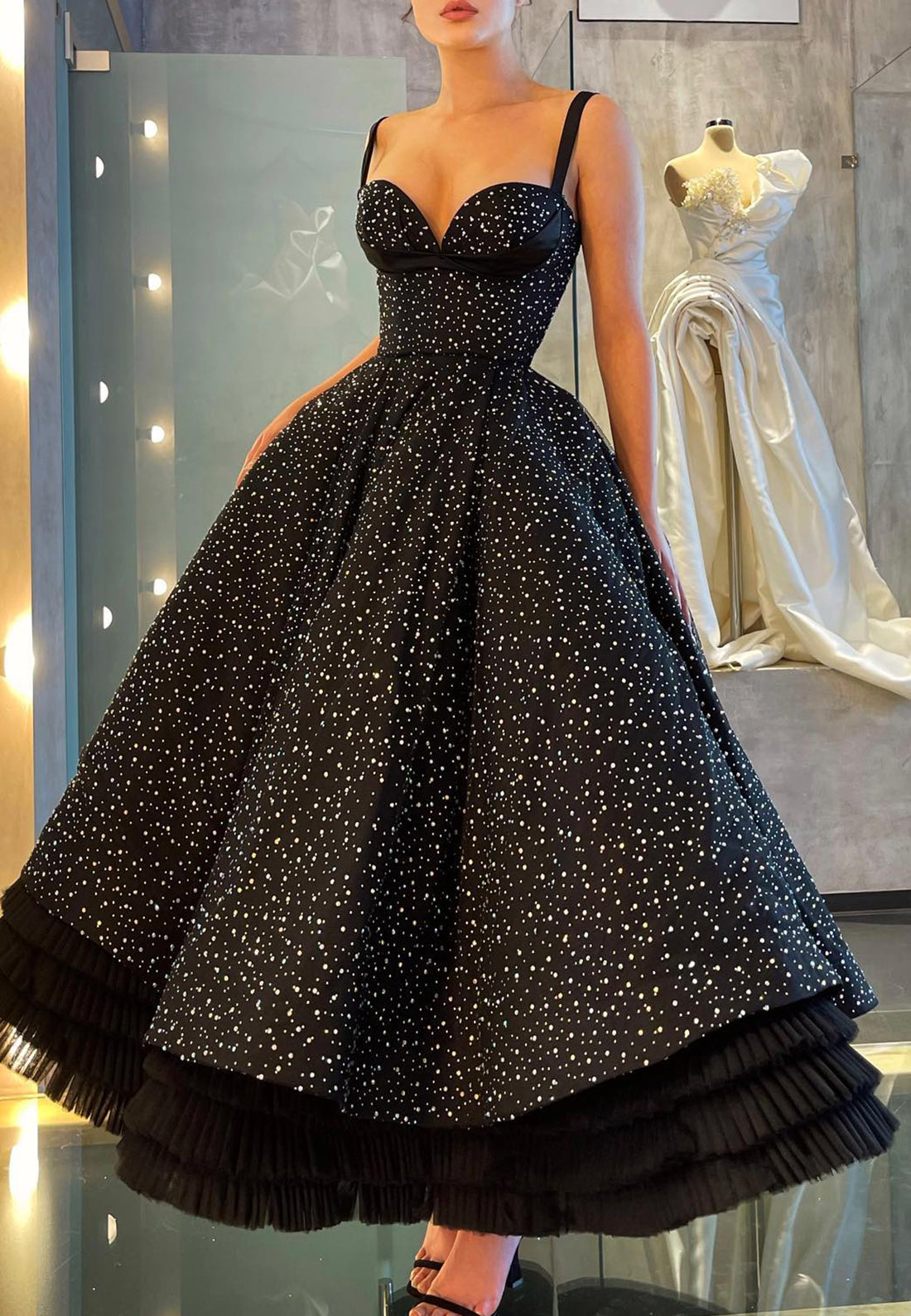 Sweetheart Sleeveless Pleated A-Line Prom Dress