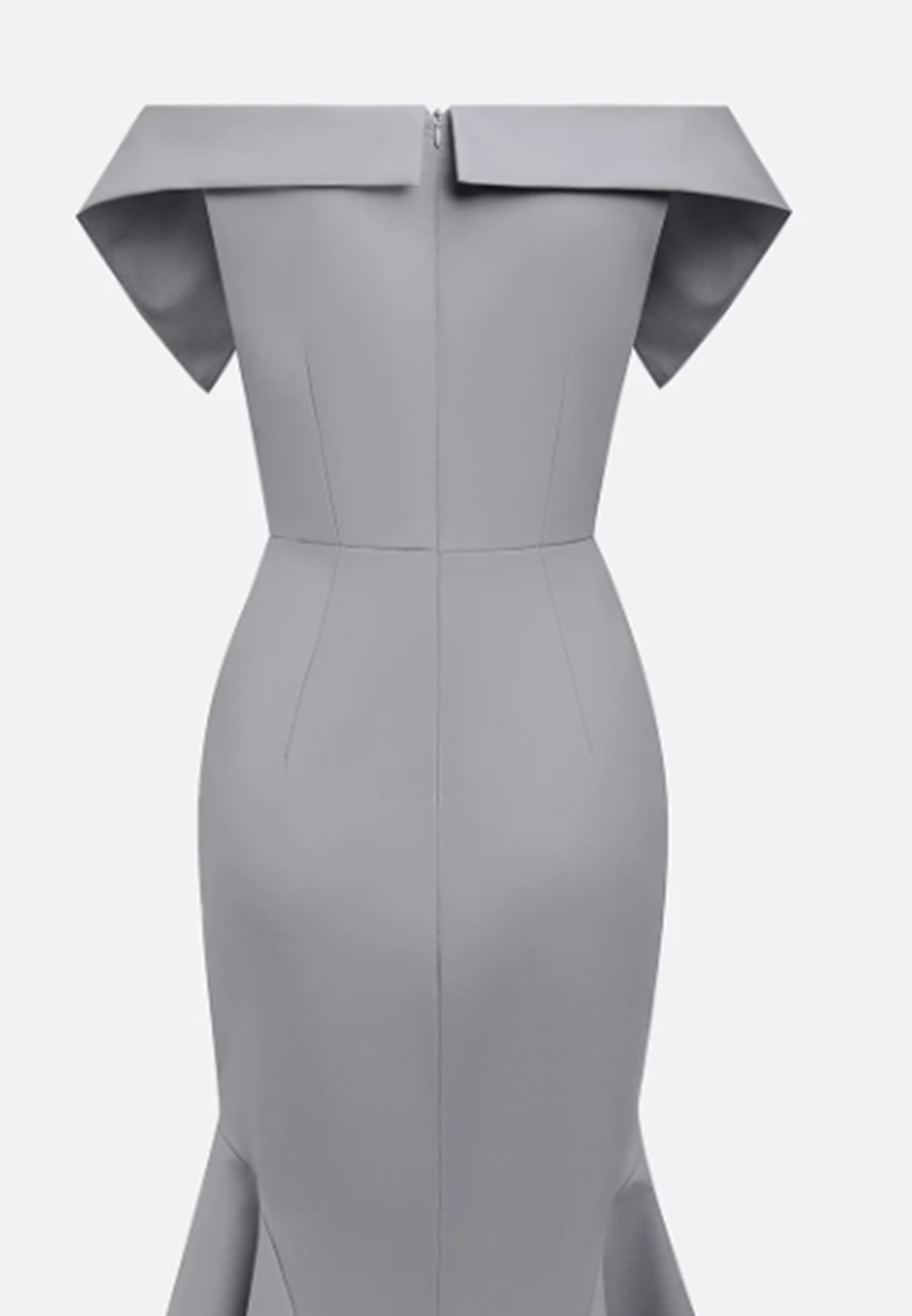 Off-Shoulder Short Sleeves Mermaid Work Dress