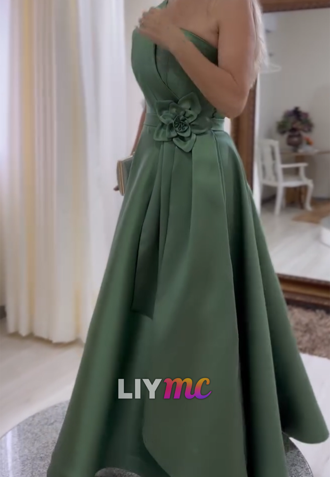 One Shoulder Sarin Sleek A-Line Formal Dress