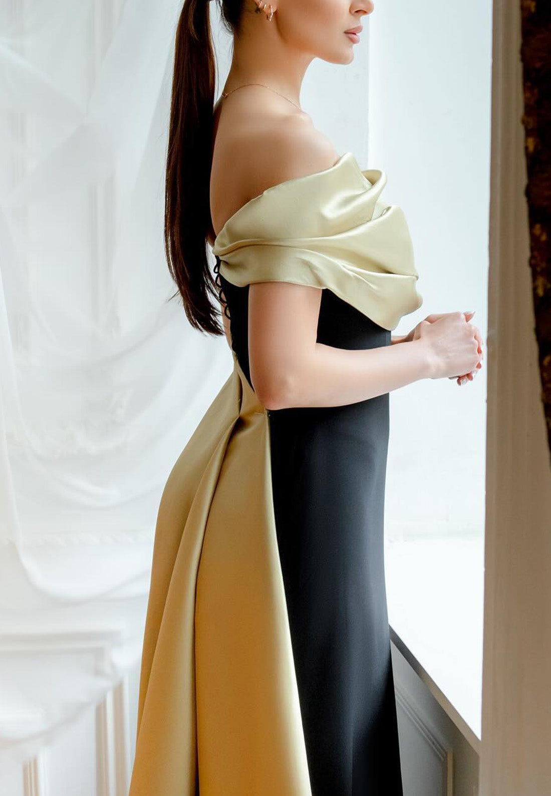One Shoulder Sleeveless Sleek Sheath Evening Dress