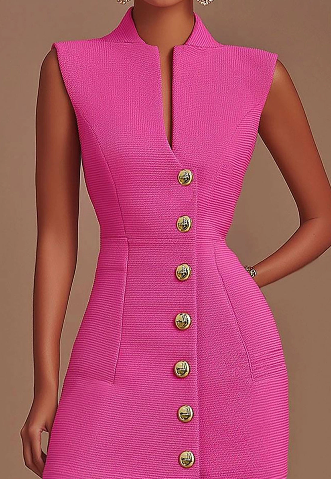 Evening Party Purple Dress Color-block Deep V Pleated Floor-Length Dress