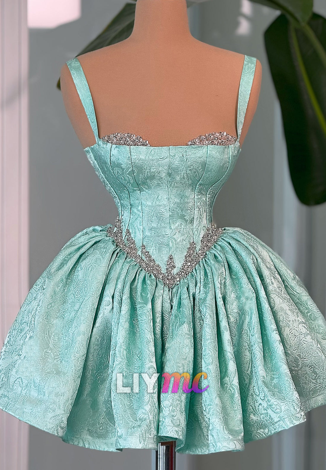 Sweetheart Straps Appliques Beaded A-Line Party Homecoming Dress