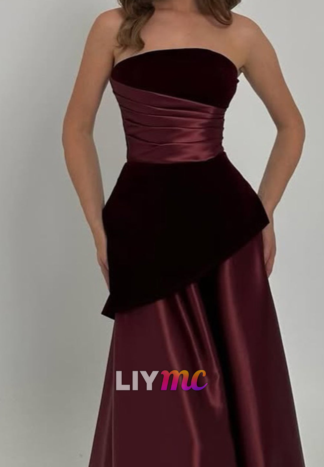 Straight Across Sleeveless A-Line Evening Dress