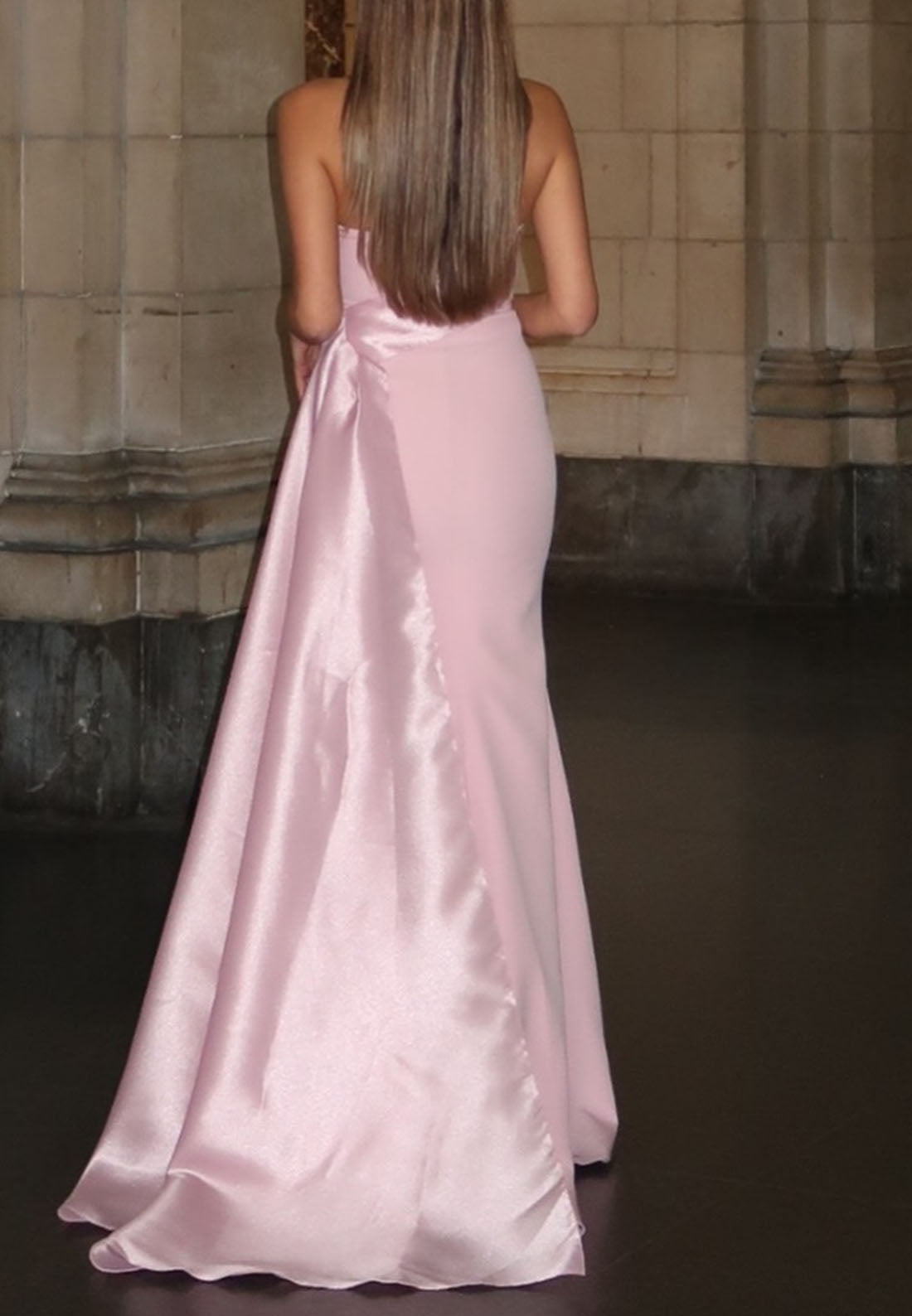 Straight Across Sleeveless Sleek Mermaid Evening Formal Dress