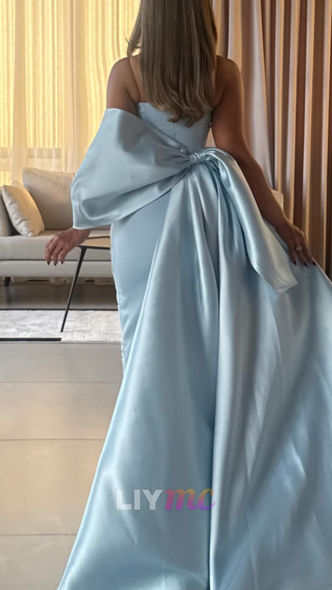 Strapless Sleeveless Appliques Mermaid Prom Dress