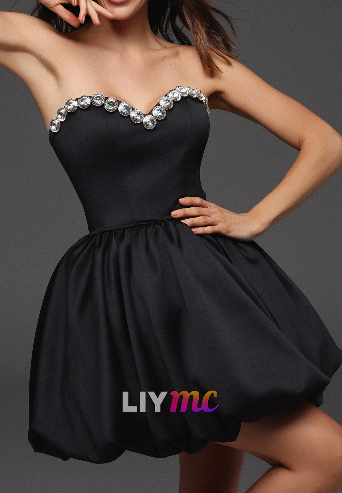 Sweetheart Beaded A-Line Party Homecoming Dress