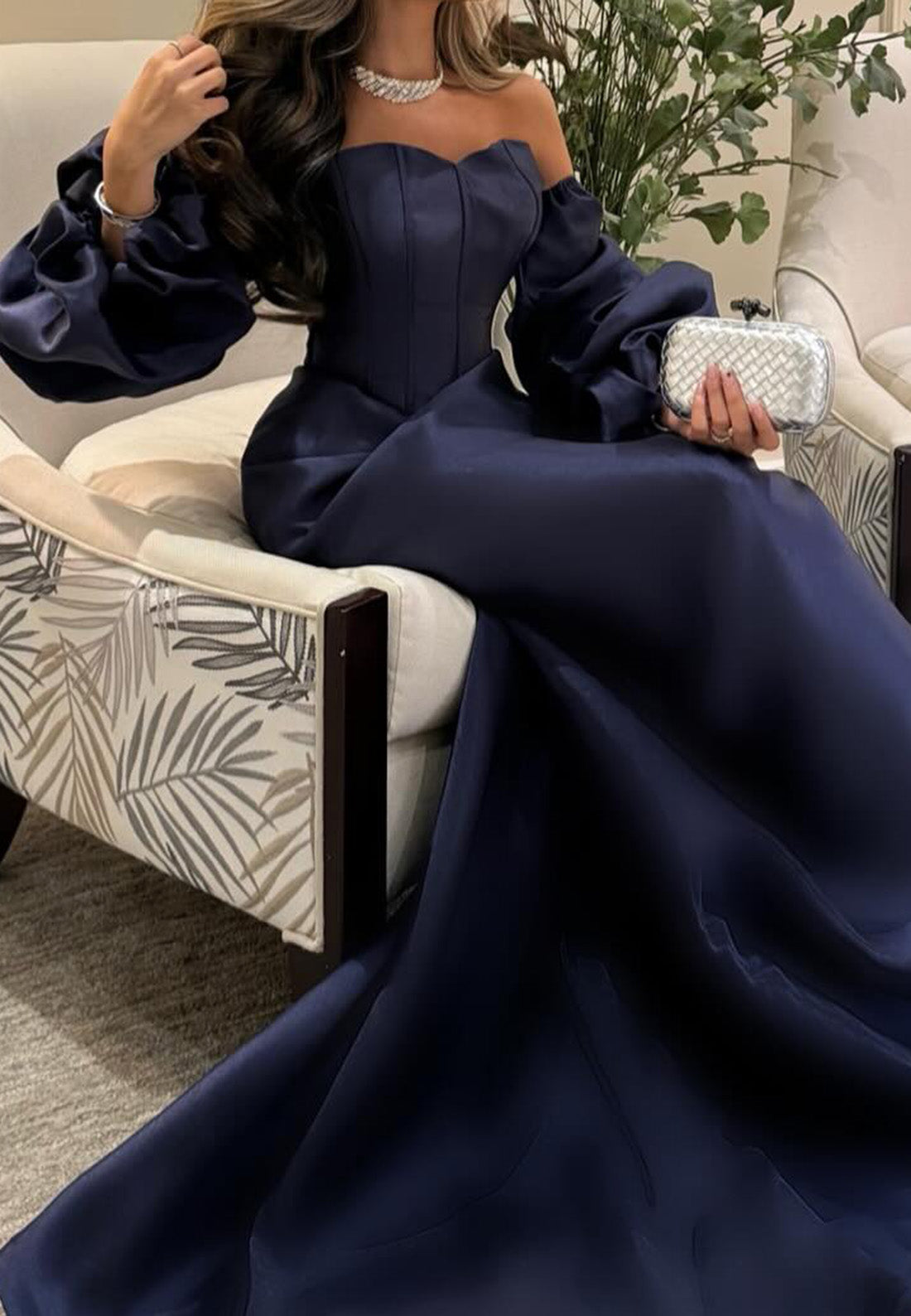 Sweetheart Long Sleeves Sleek Mermaid Formal Dress