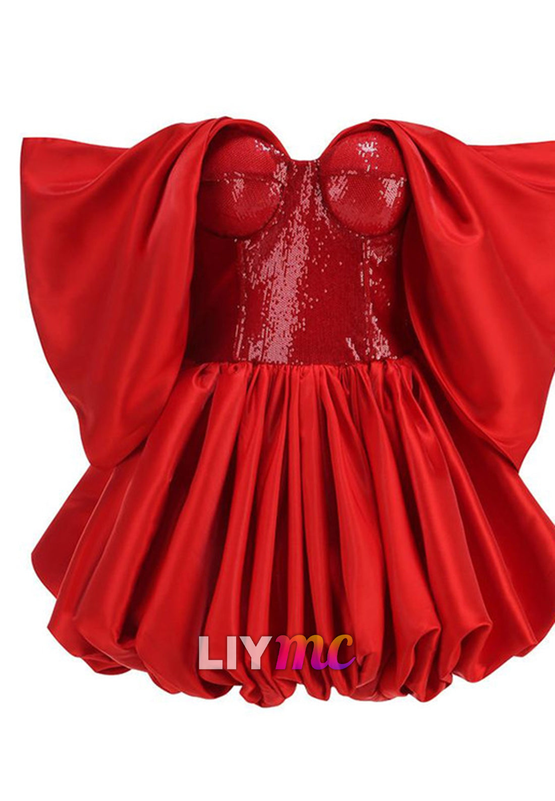 Sweetheart Sequins Pleated A-Line Party Homecoming Dress