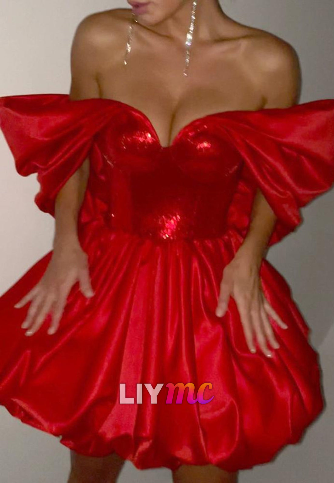 Sweetheart Sequins Pleated A-Line Party Homecoming Dress