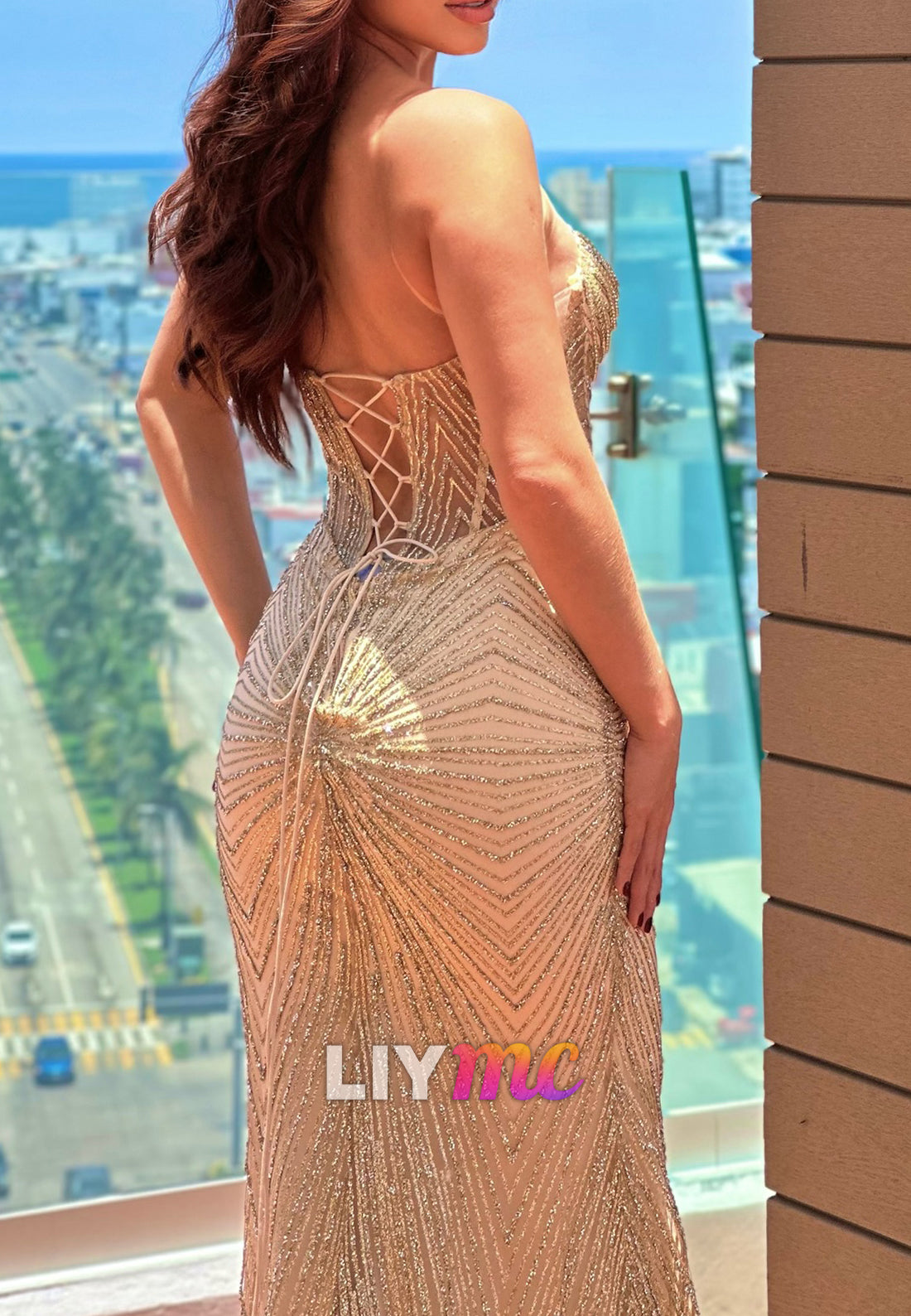 Sweetheart Sleeveless Beaded Embroiddery Mermaid Prom Dress