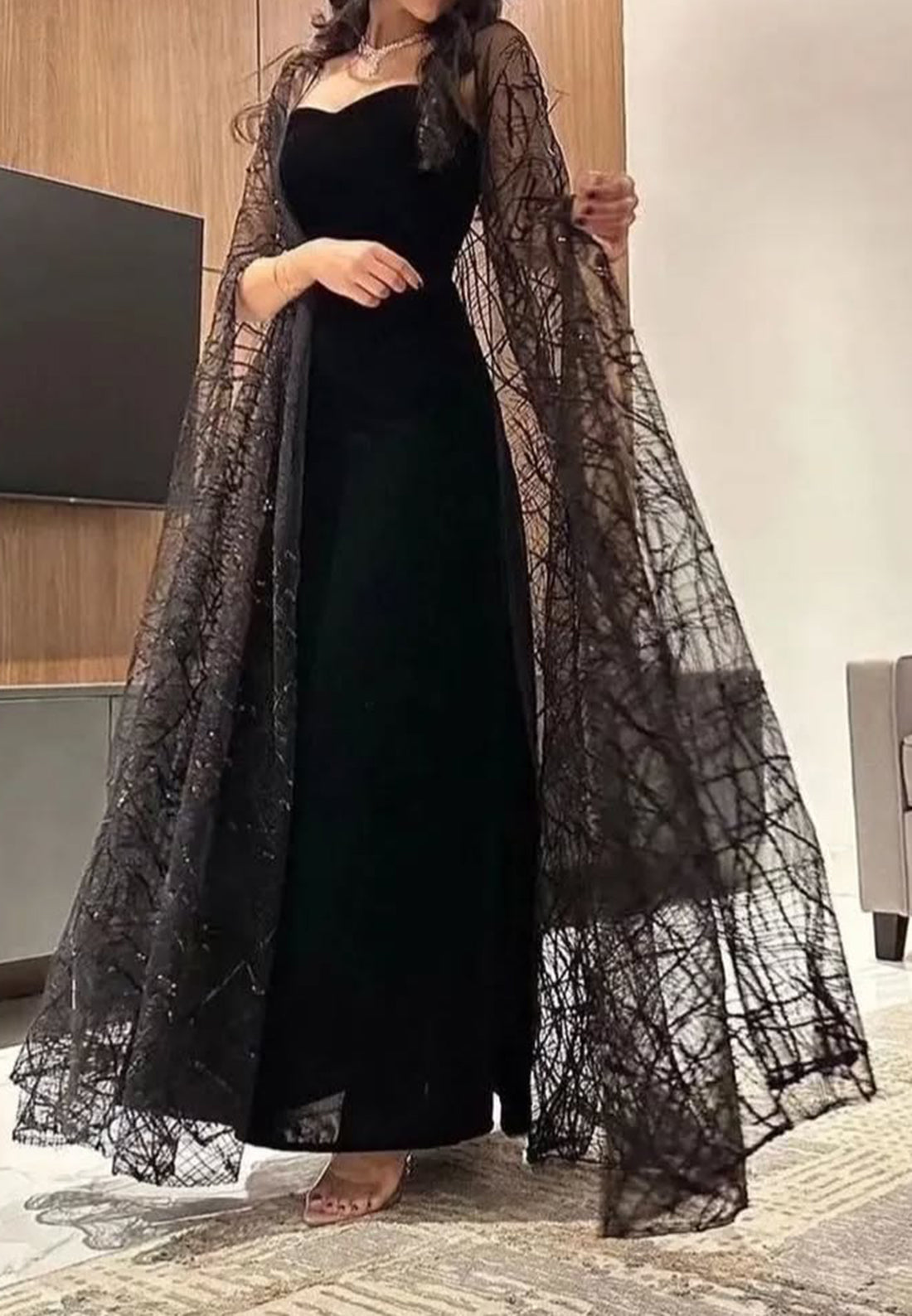 Sweetheart Sleeveless Beaded Embroidery A-Line Evening Dress
