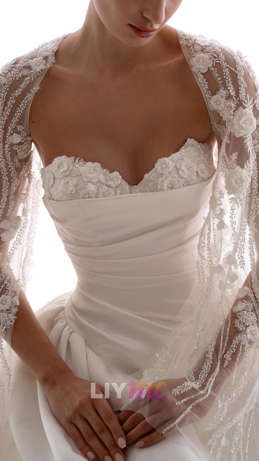 Sweetheart Sleeveless Satin A-Line Wedding Dress