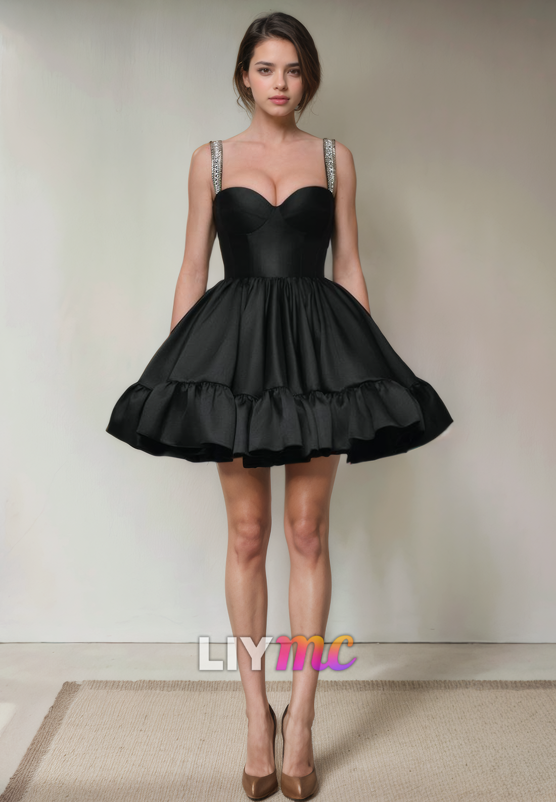 Sweetheart Sleeveless Sleek Pleated A-Line Short Homecoming Dress