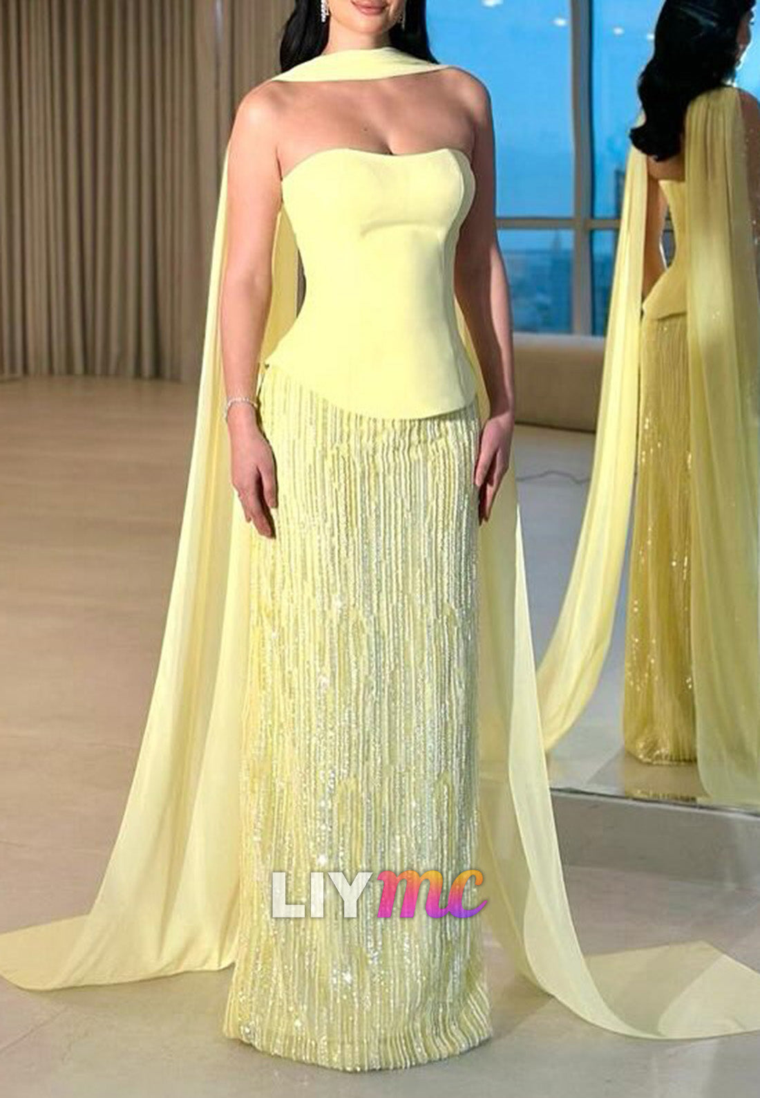 Sweetheart Sleeveless Sparkly Sheath Wedding Guest Dress