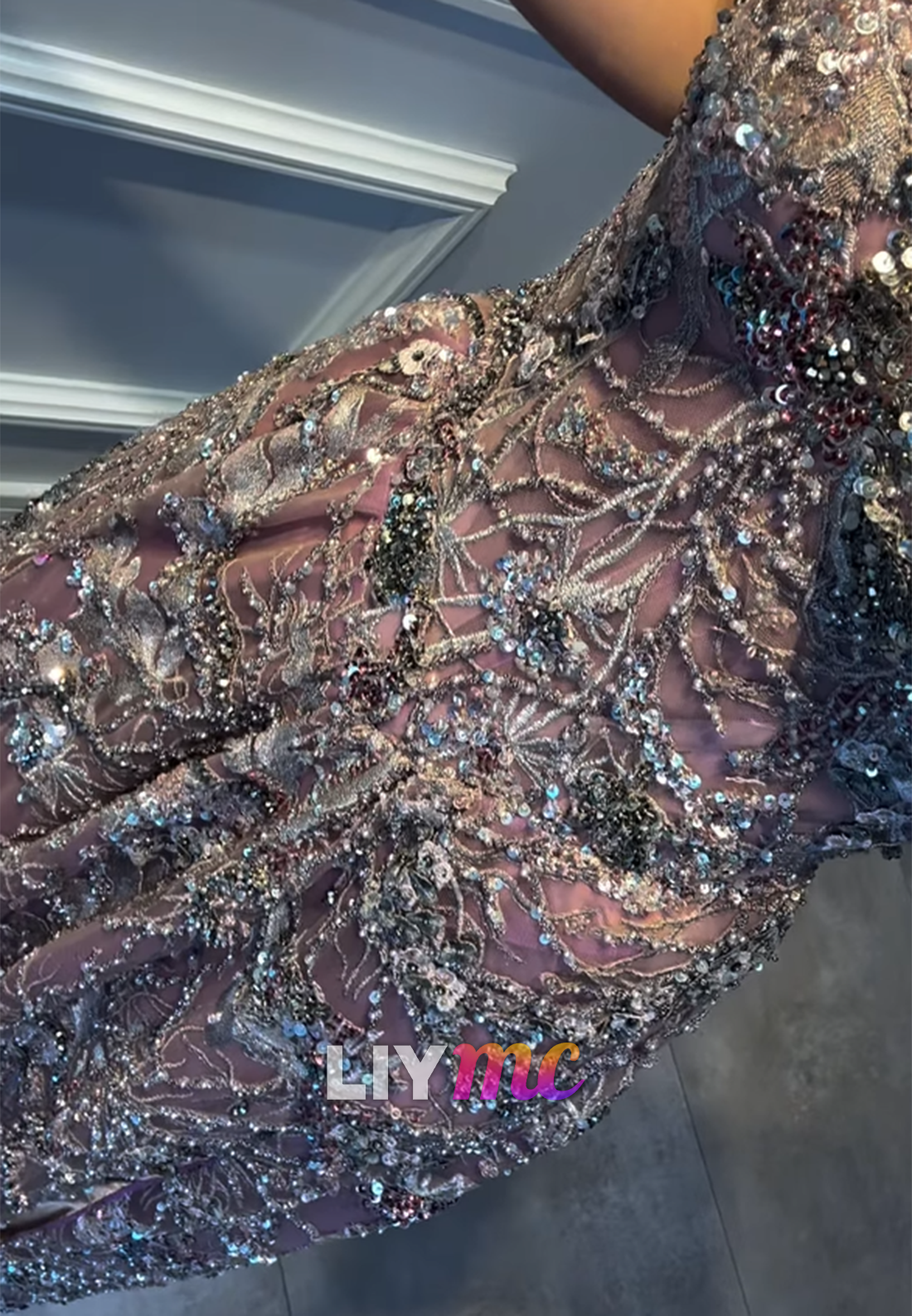 Sweetheart Spaghetti Straps Beaded Appliques A-Line Prom Dress