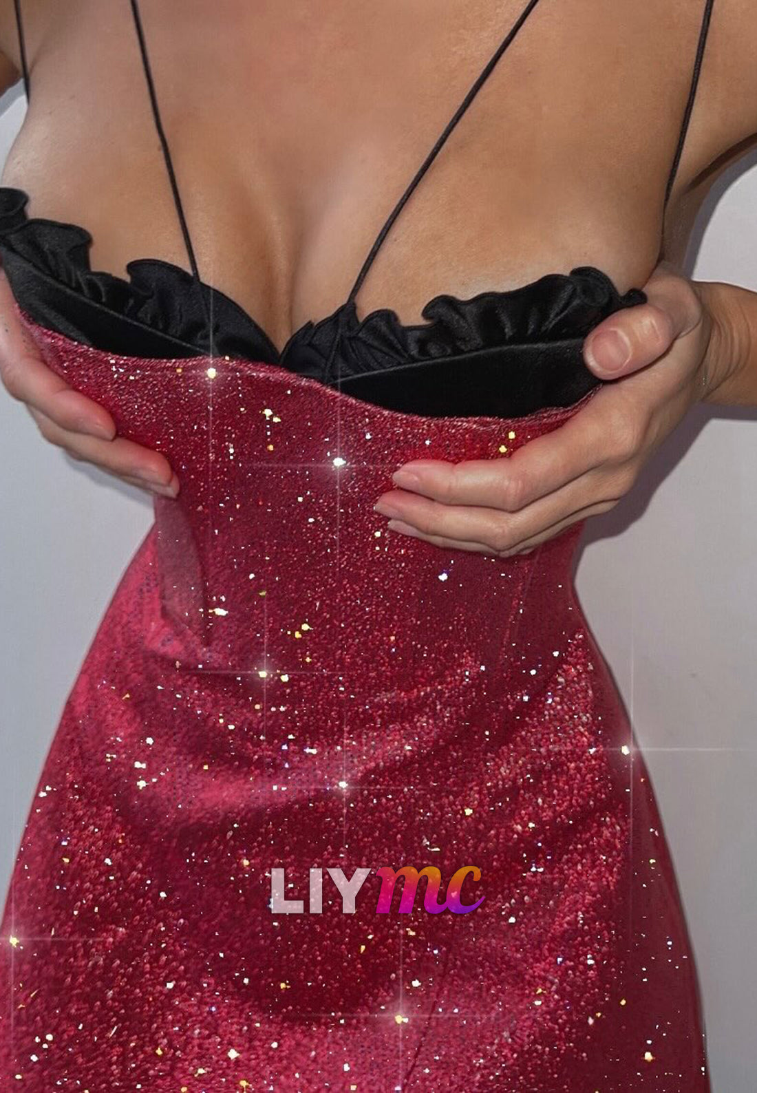 Sweetheart Spaghetti Straps Sequins A-Line Party Homecoming Dress