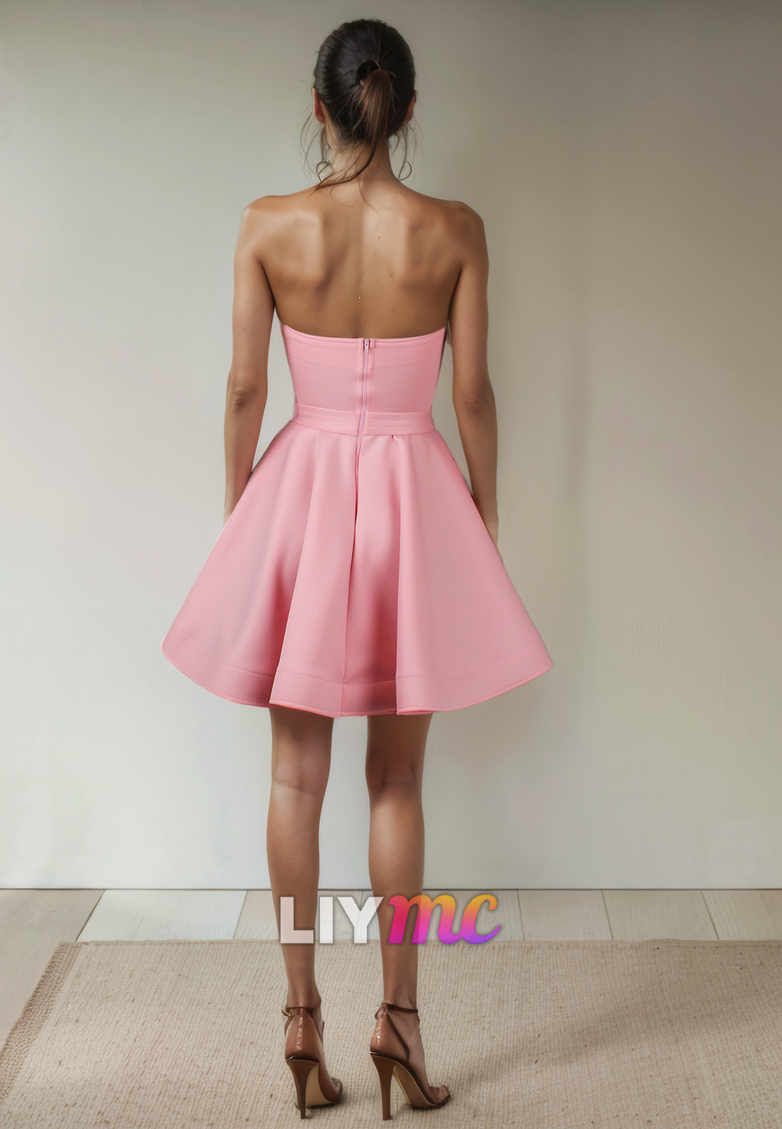 Sweetheart Strapless Pleated A-Line Short Homecoming Dress