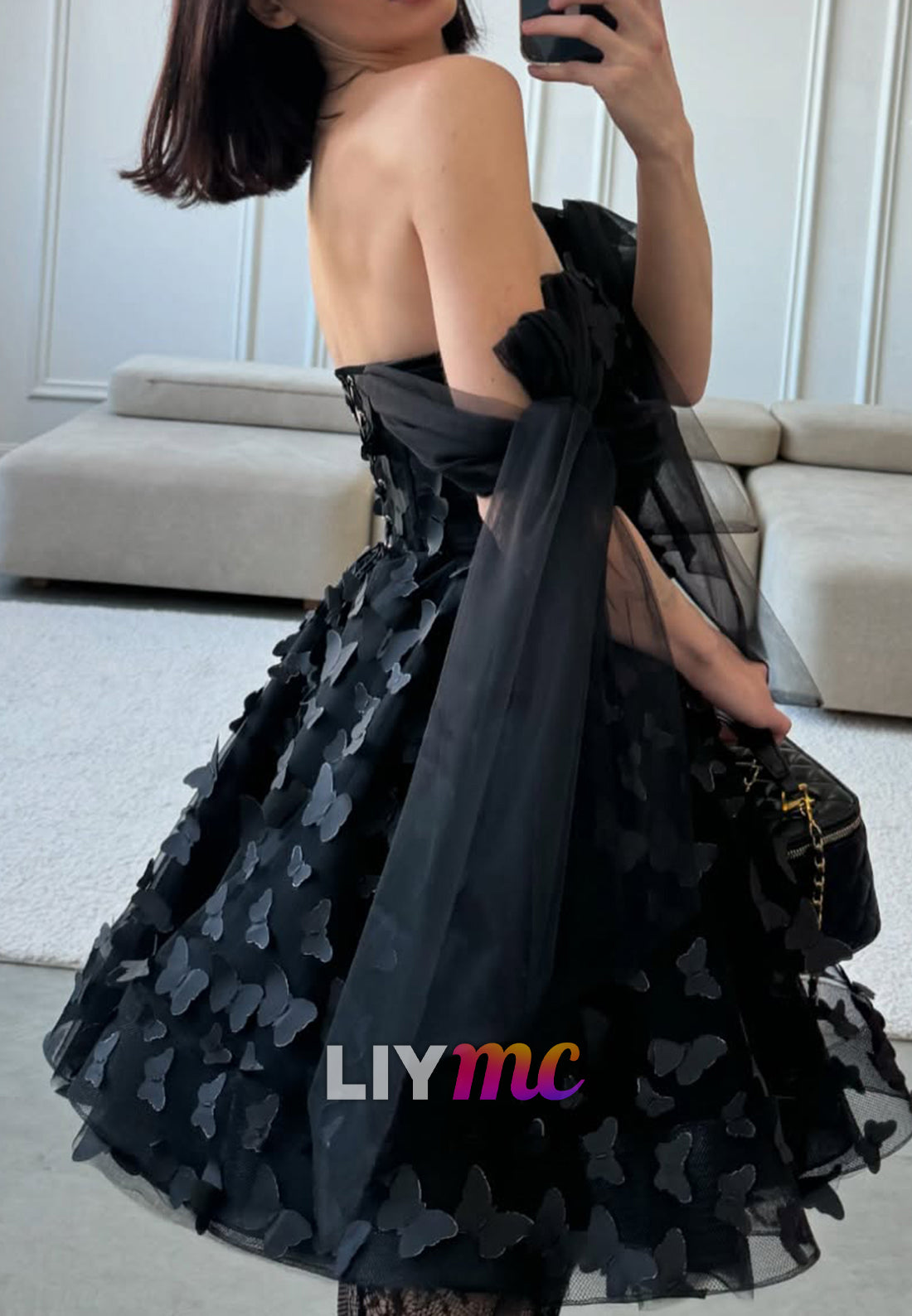Sweetheart Straps Floral Appliques A-Line Party Homecoming Dress