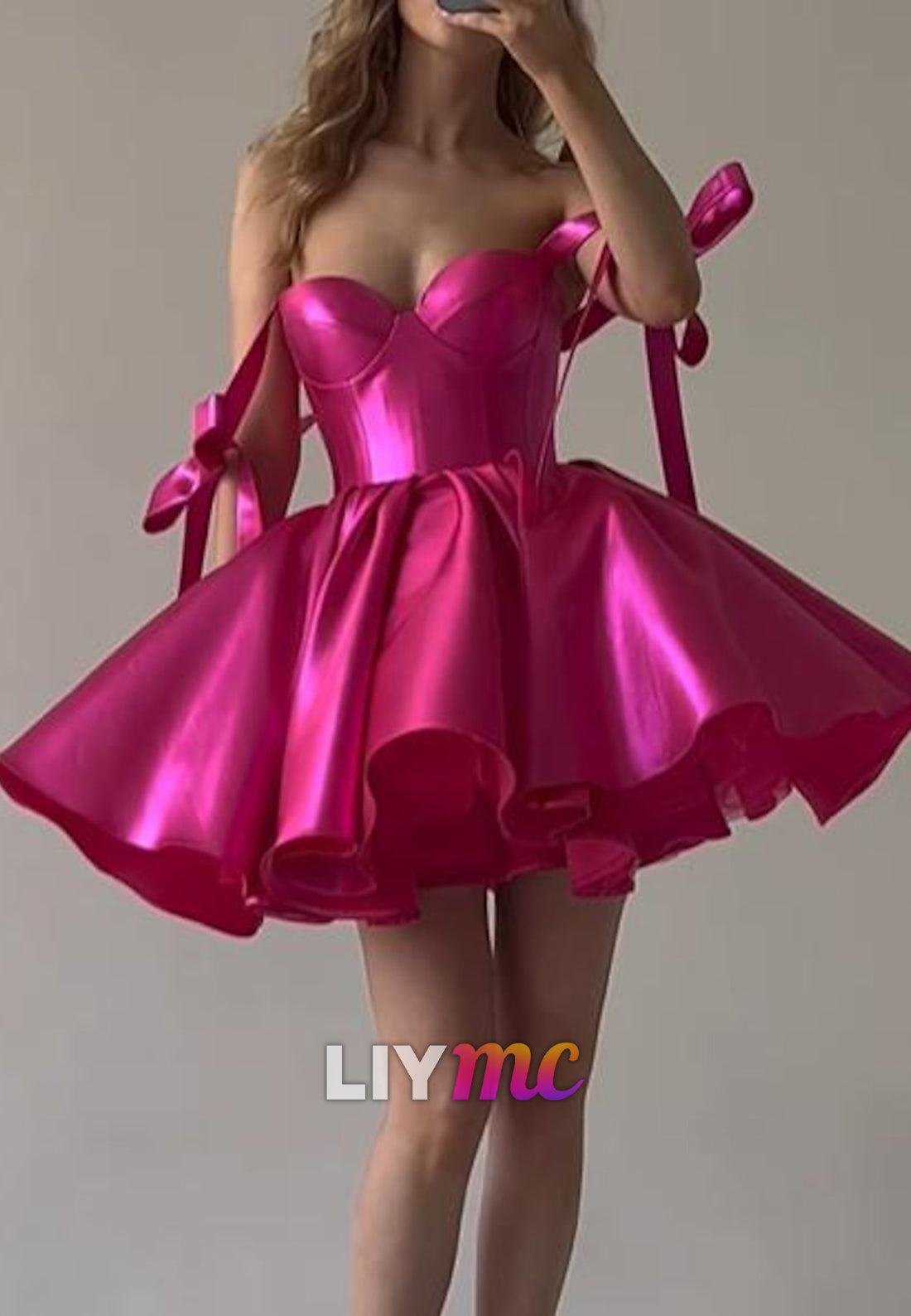 Sweetheart Straps Sleek Pleated A-Line Short Party Homecoming Dress