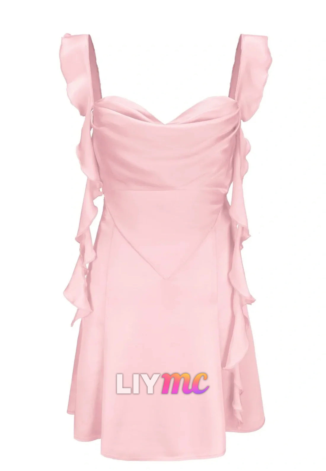 Sweetheart Straps Sleek Ruffles A-Line Party Homecoming Dress