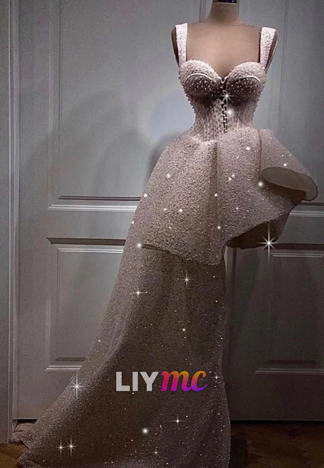 Sweetheart Beaded Embroidery Sparkly A-Line Party Dress