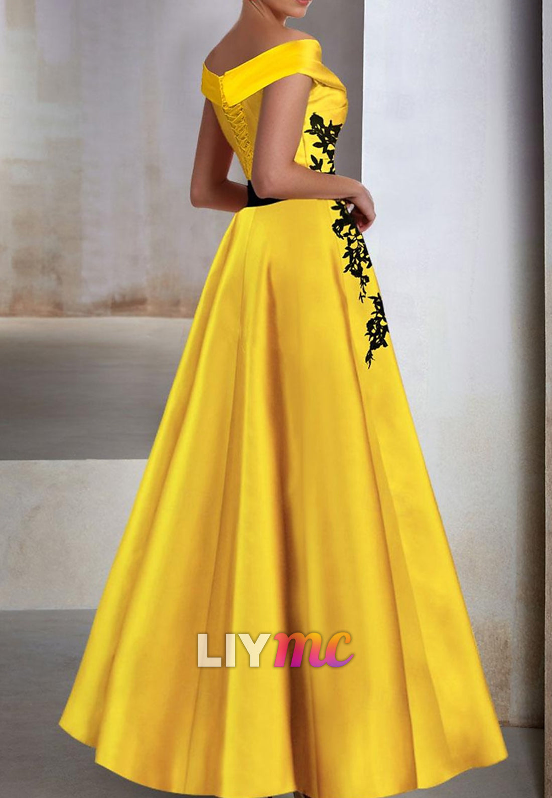 V-Neck Sleeveless Appliques A-Line Mother of Bride Dresss