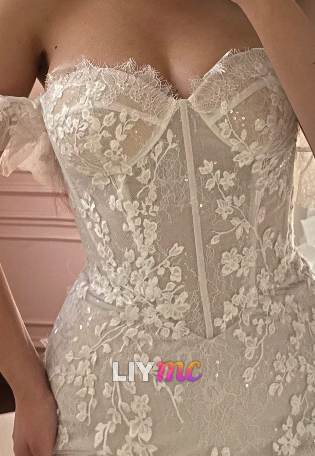 Lace Corset Mermaid Wedding Dress