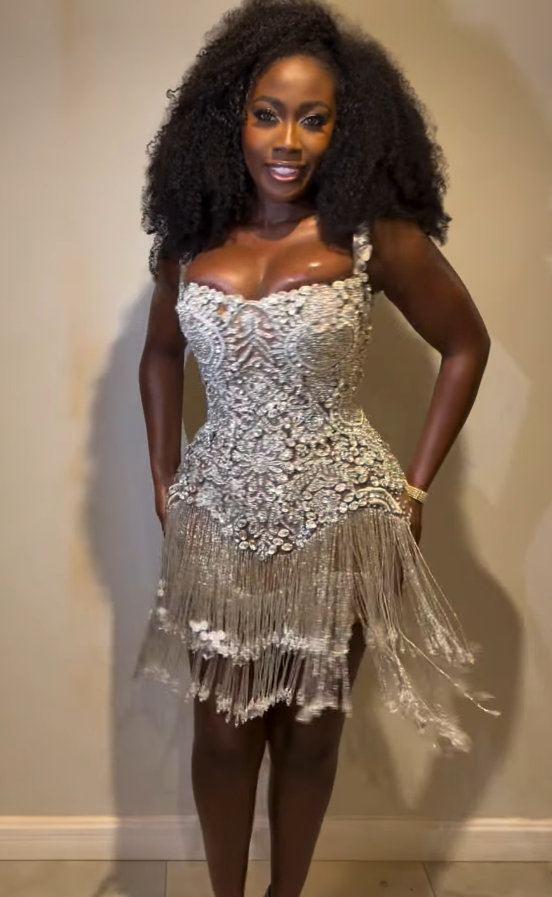 Embellished Fringe Corset Mini Dress