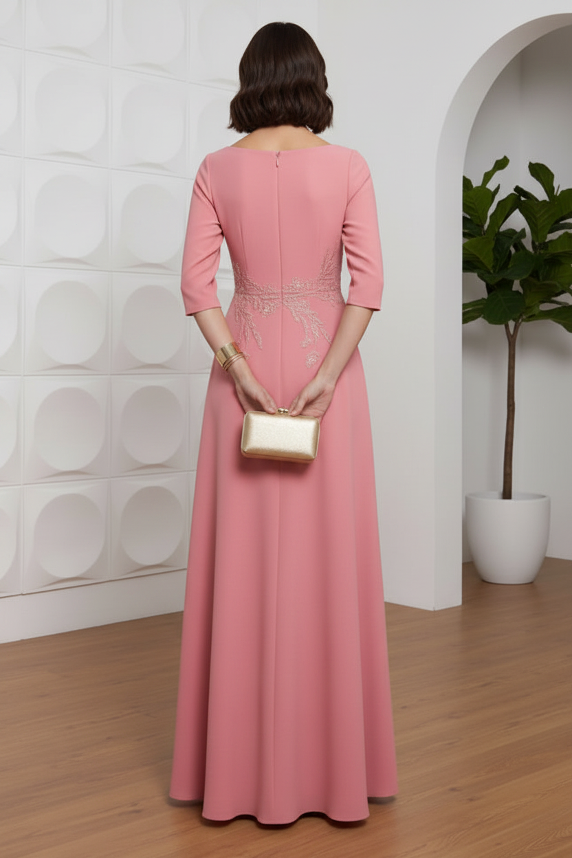 Mother of the Bride Dress with Feathers