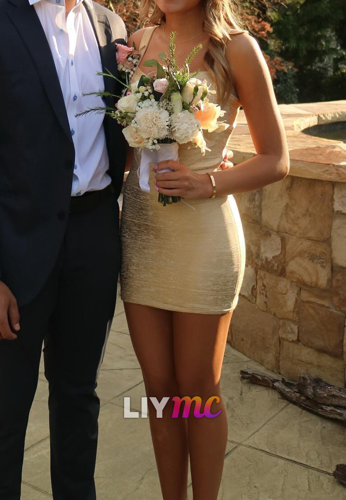 Sweetheart Straps Pleated Fitted Sheath Party Homecoming Dress