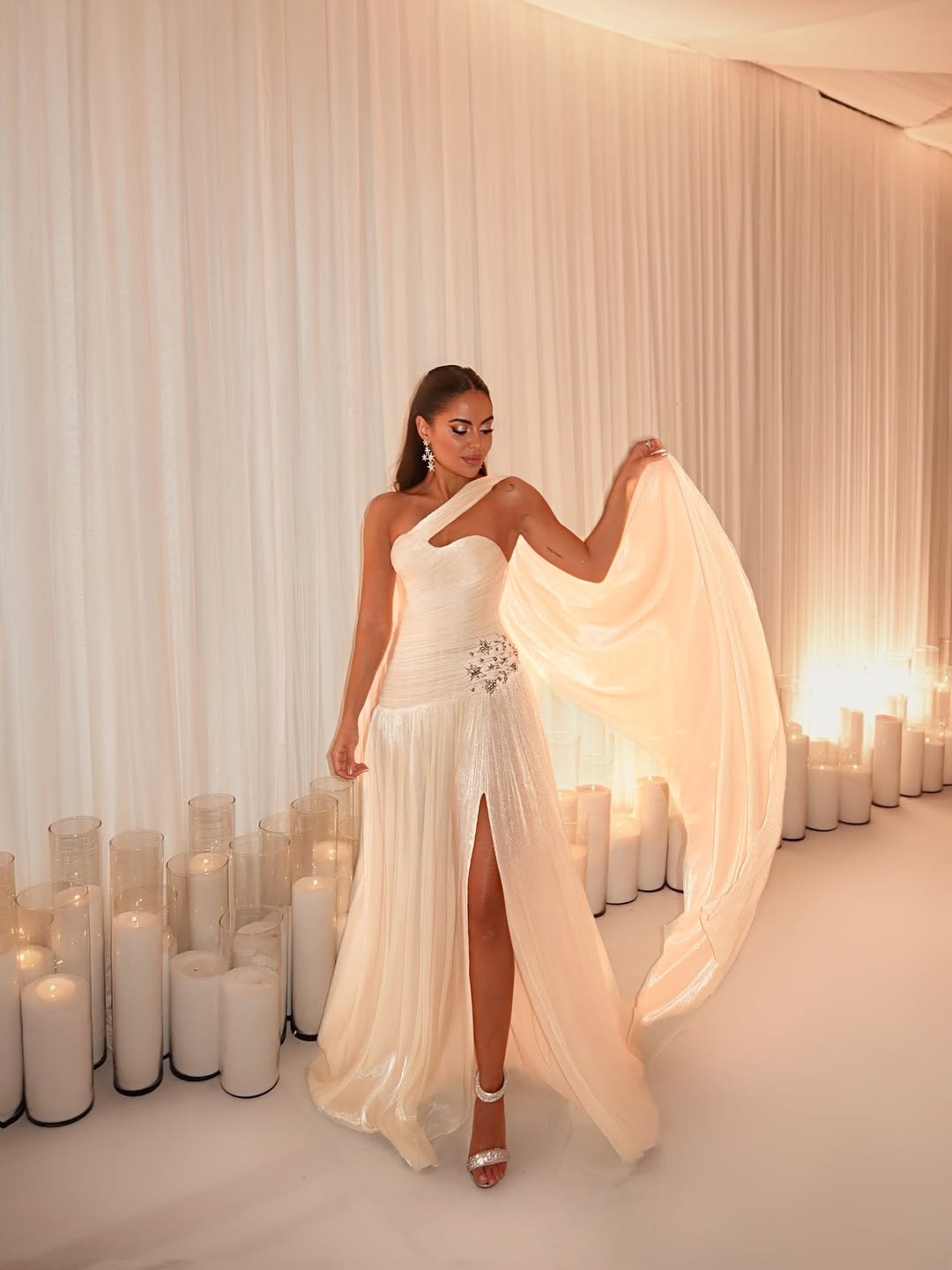 Charming Sweetheart Sleeveless Pleated Long Prom Dress with Split