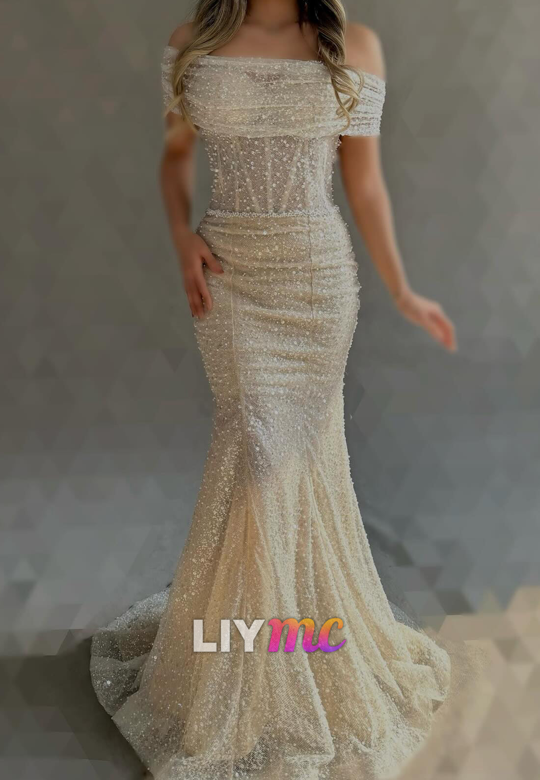 Sweetheart Sleeveless Beaded Embroidery Mermaid Evening Dress