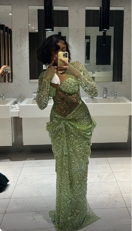 Green Long Prom Dresses Mermaid Evening Dress