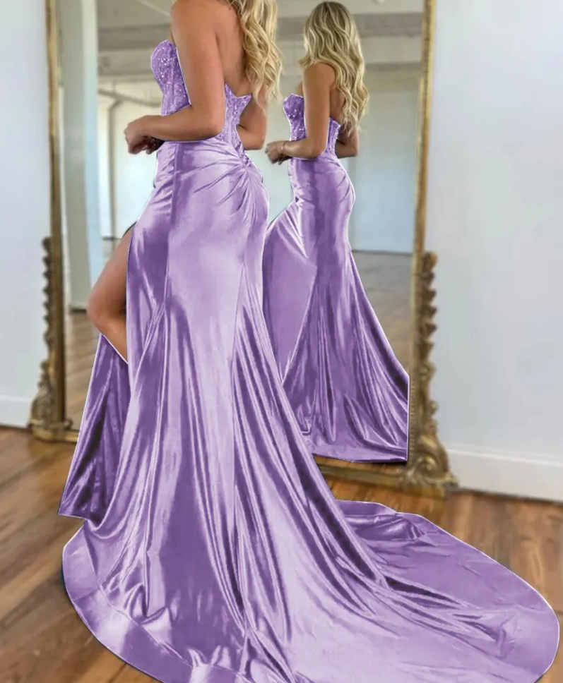 Sweetheart Sleeveless Appliques Illsion Mermaid Prom Dress
