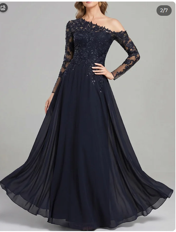 Black Asymmetric One-Shoulder Satin High-Low Midi Dress