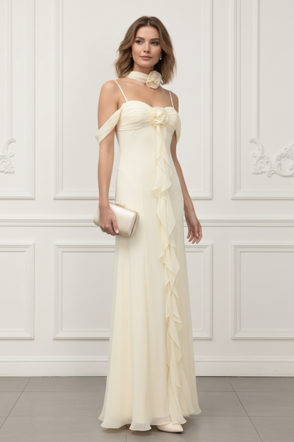 Sweetheart Ruffles Sheath Wedding Guest Dress