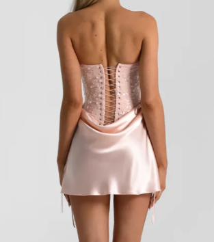 Sweetheart Appliques Sheath Homecoming Dress