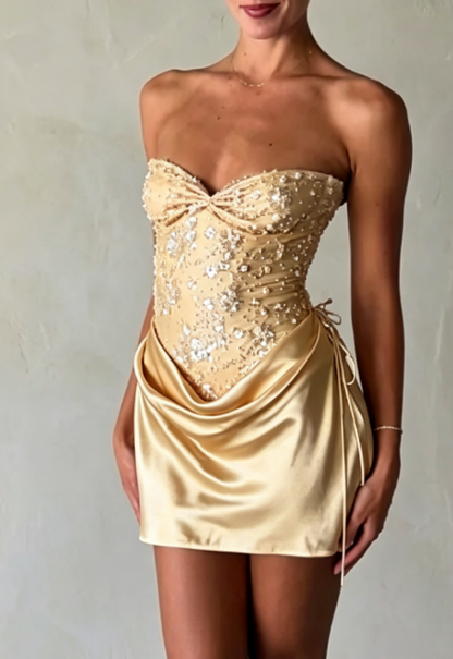 Sweetheart Appliques Sheath Homecoming Dress
