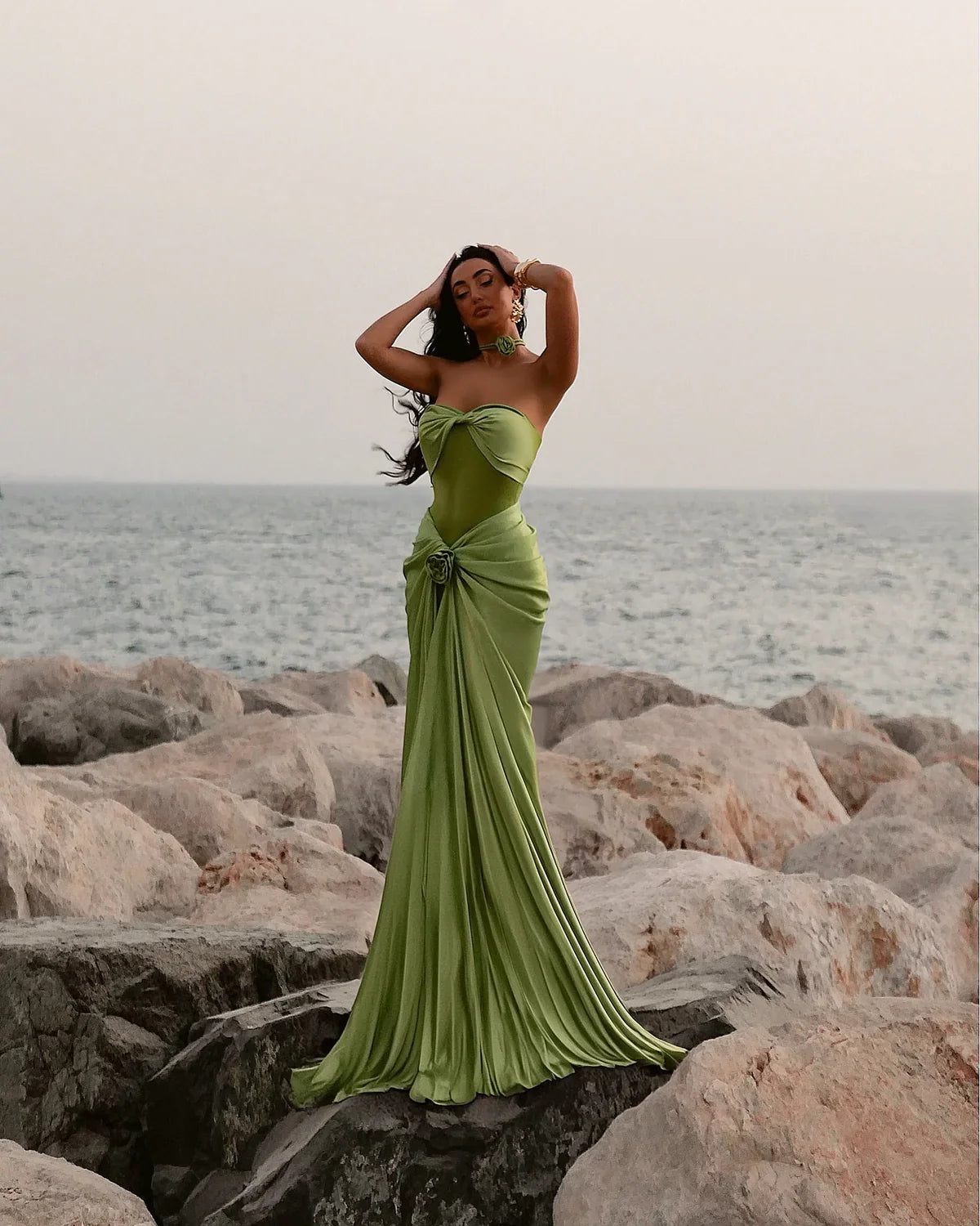 Sweetheart Sleevless Mermaid Evening Dress