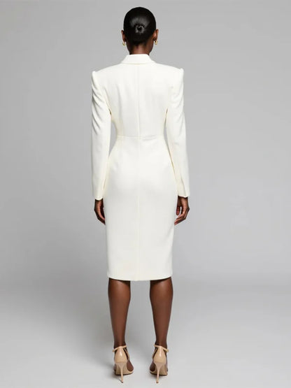 White Work Blazer Dress