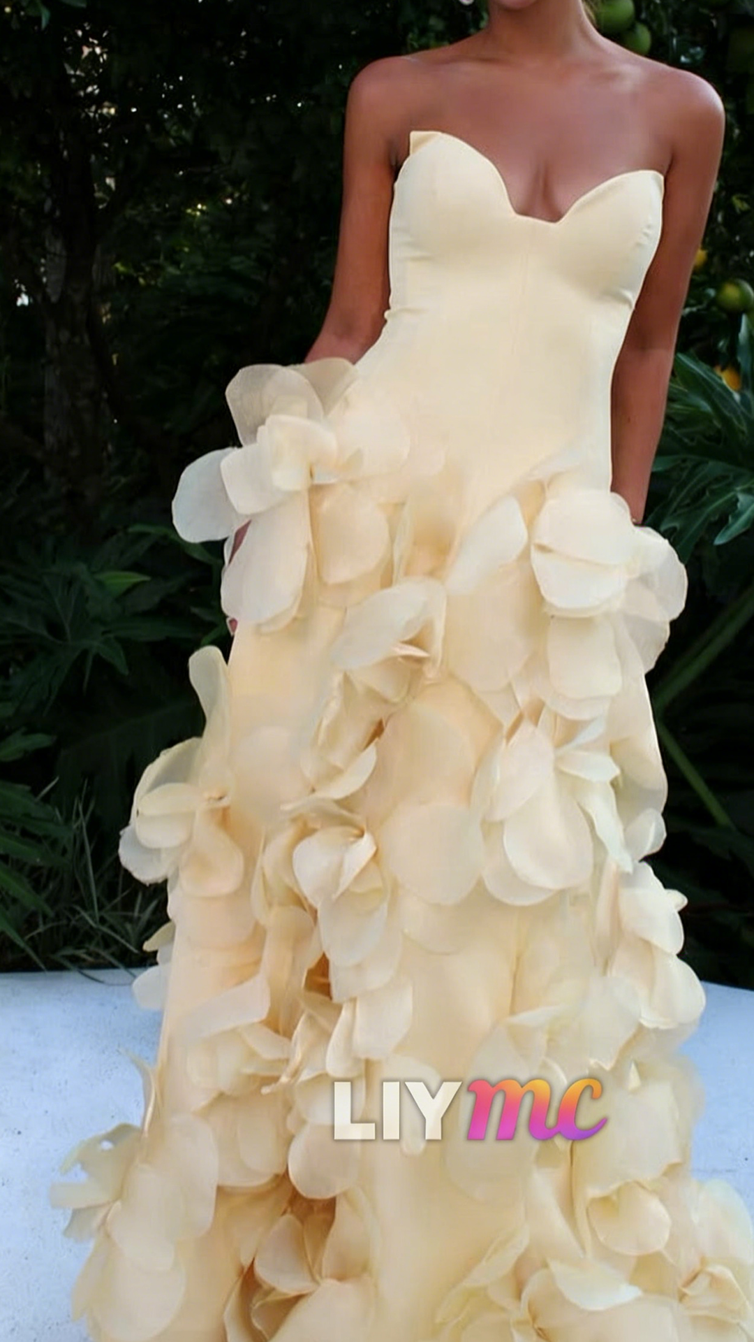 Sweetheart 3D Floral Party Dress Sleeveless Sheath Evening Dress