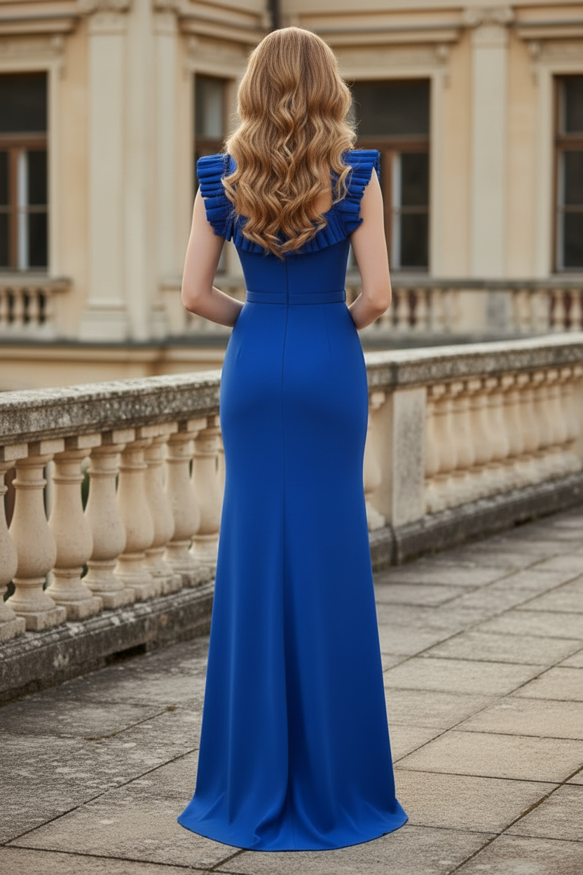 Sweetheart Cap Sleeves Mermaid Formal Dress